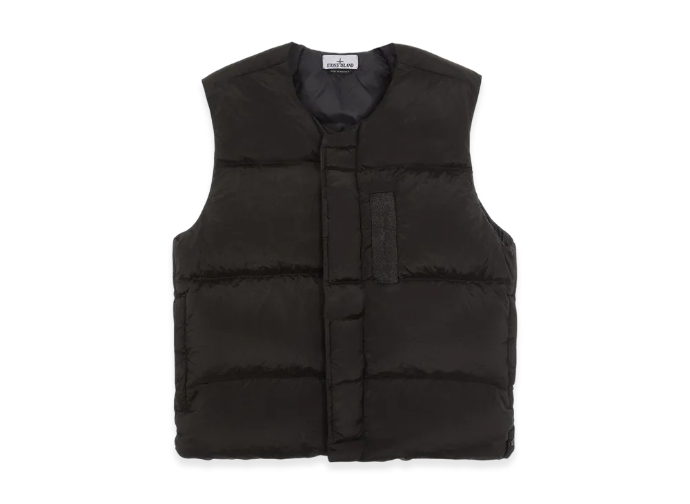 Stone Island G1019 Nylon Metal Econyl Regenerated Nylon Down Vest - 22FW "Black"