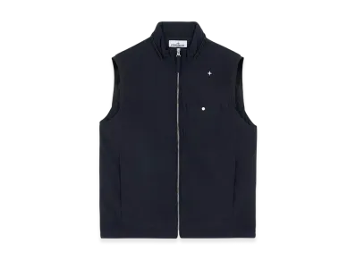 Stone Island G05G2 Comfort Wool Stone Island Stellina Layering Vest with Lining and Anti-Drop - 24FW "Marine Blue"