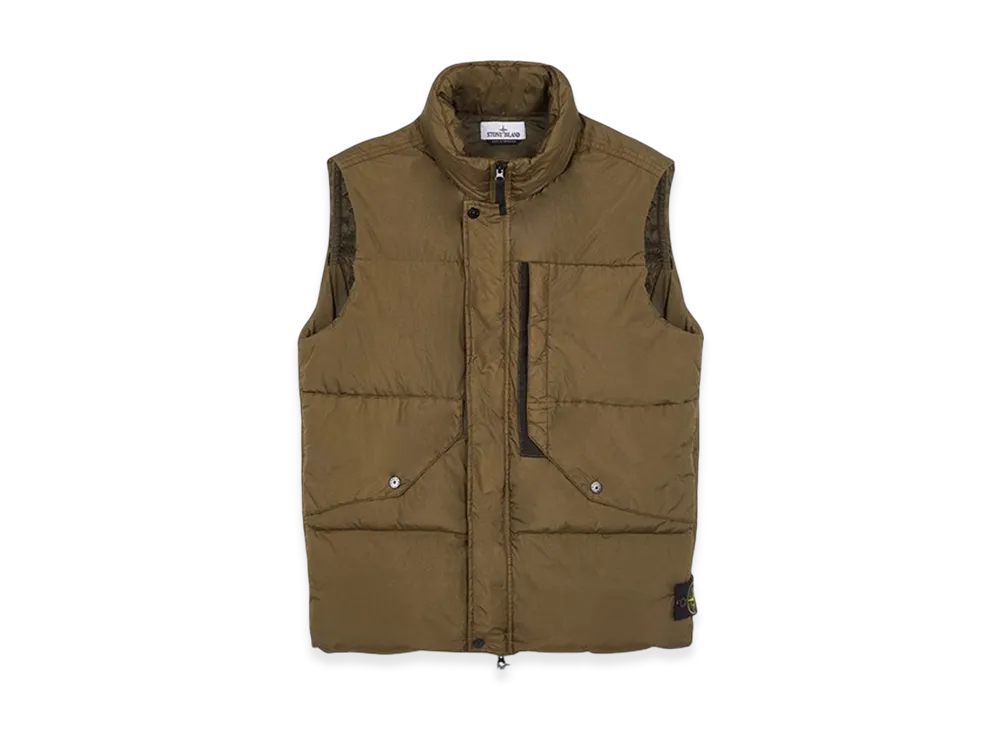 Stone Island G0423 Garment Dyed Crinkle Reps Recycled Nylon Down - 23FW "Olive Green"