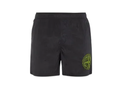 Stone Island B0948 Stitches Five Embroidery Nylon Metal In Econyl Regenerated Nylon Swimming Trunk - 23SS "Black"