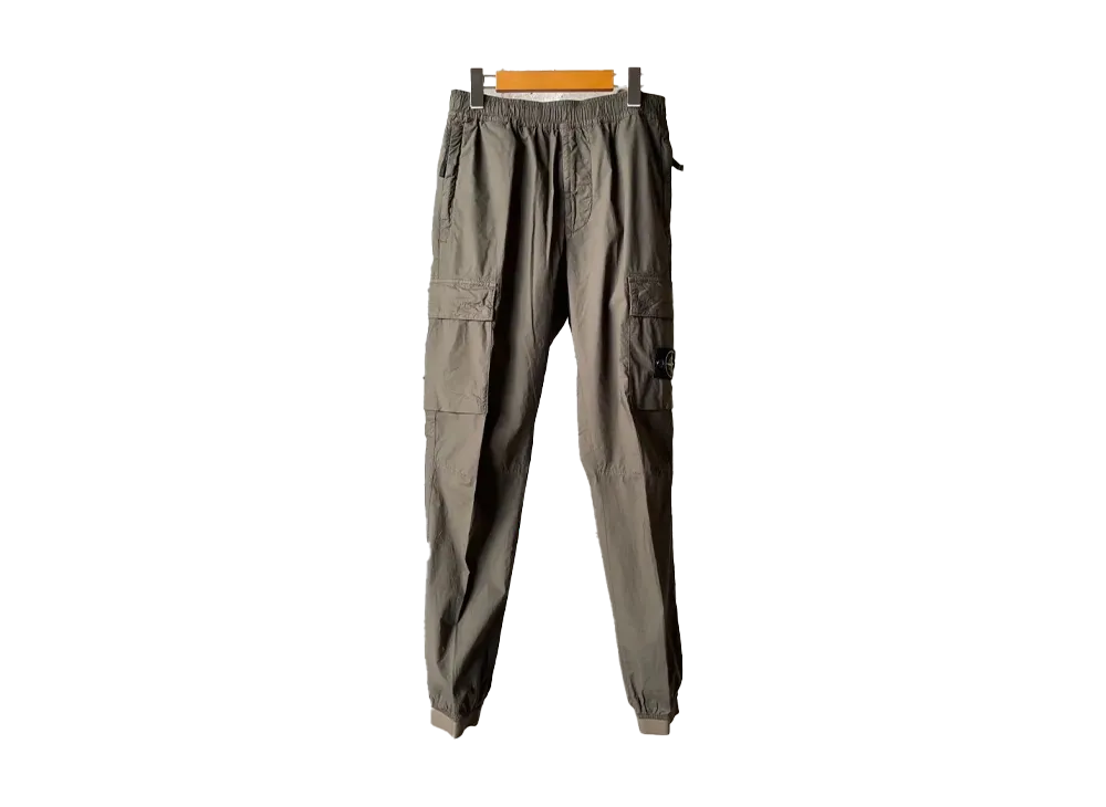 Stone Island Regular Tapered Fit Cargo Trousers "Military Green"