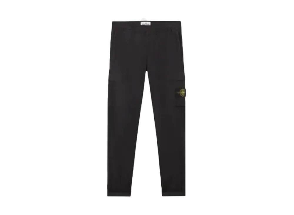Stone Island Regular Tapered Fit Cargo Trousers "Black"