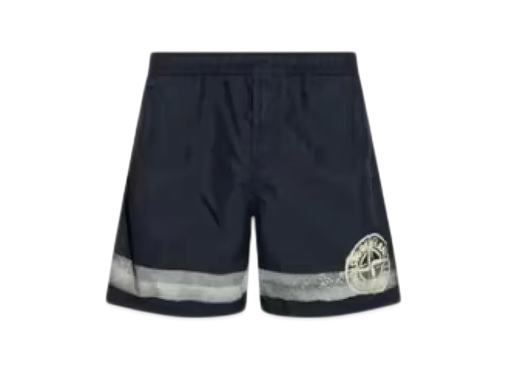 Stone Island B0845 'Stripes One Print Regular Fit Swimsuit - 24SS "Navy"