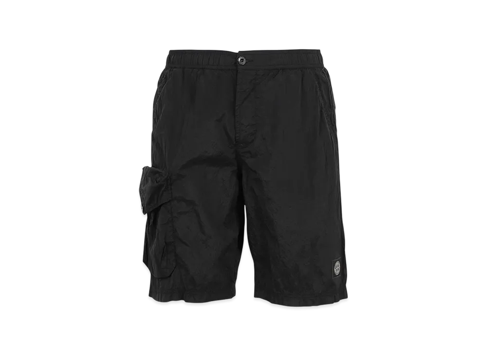 Stone Island B0543 Nylon Metal Garment Dyed Long Swimming Trunk - 22SS "Black"