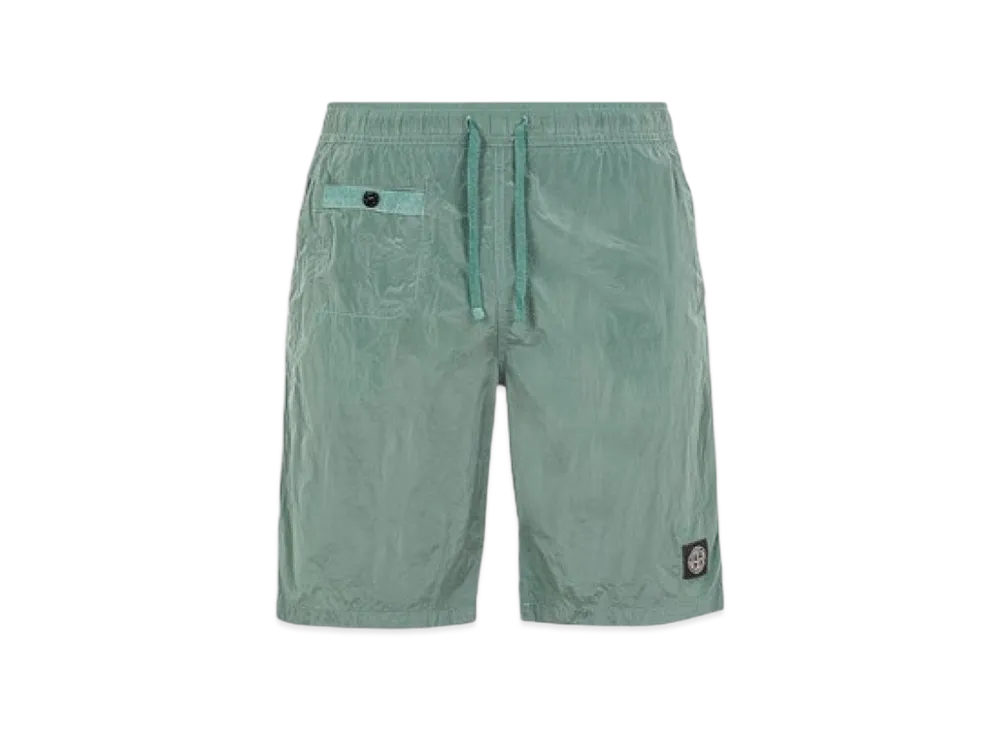Stone Island B0443 Nylon Metal in Econyl Regenerated Nylon Regular Fit Swimming Trunk - 24SS "Light Green"