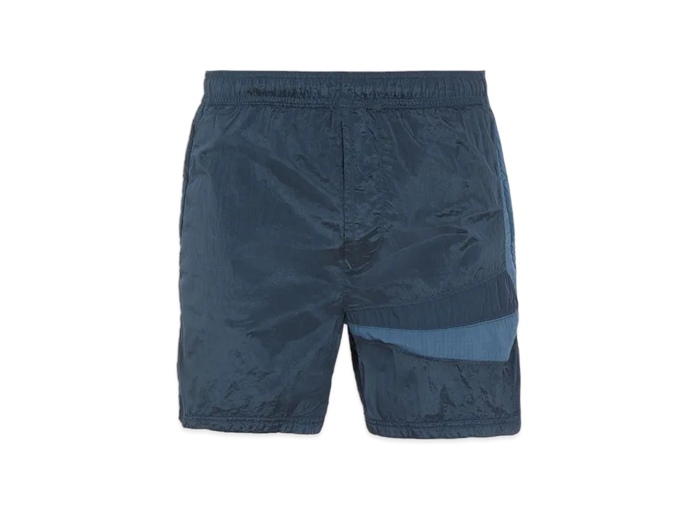 Stone Island B0142 Nylon Metal In Econyl Regenerated Nylon Star Inlay Swimming Trunk - 22SS "Avio Blue"