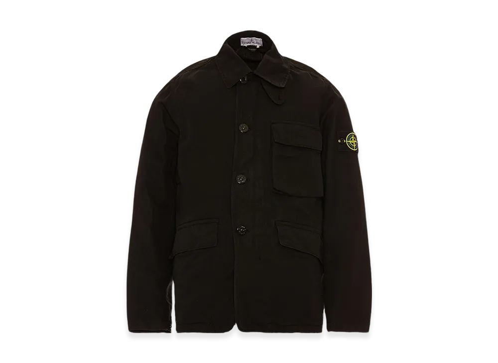 Stone Island A0306 Tela Cotone Lino Fiammato Blazer- 22SS "Black"