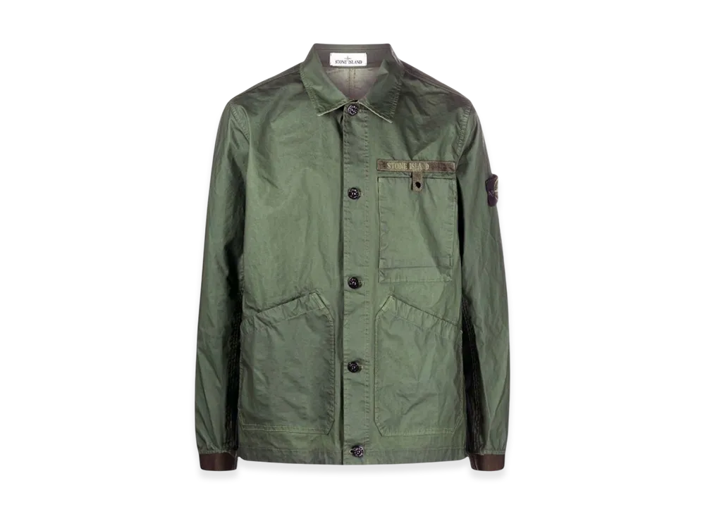 Stone Island A0230 Compass Patch Shirt Jacket - 22SS "Olive Green"