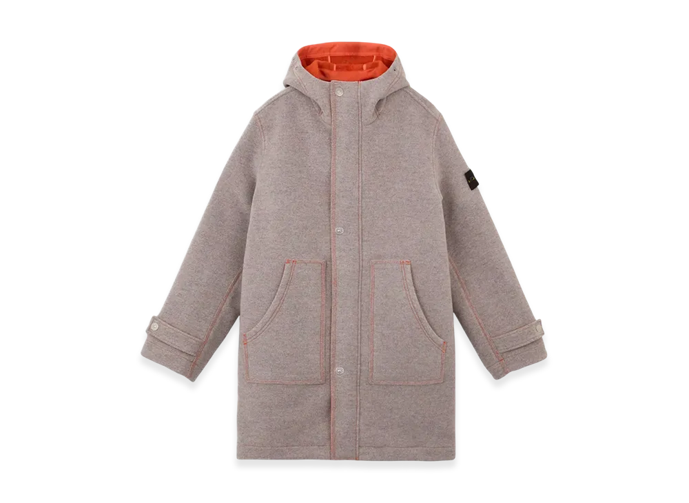 Stone Island 71330 Wool Nylon Panno Double Hooded Parka with Zipper - 24FW "Grey"