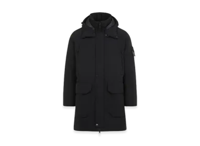 Stone Island 70726 Polyester Micro Twill Long Down Parka with Anti Drop - 24FW "Black"