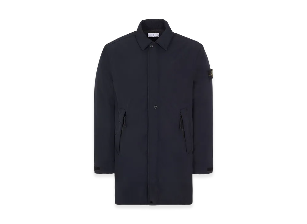 ストーンアイランド 70726 マイクロ ツイル ウィズ プリマロフト ピュア インサレーション トレンチコート - 23FW "ネイビーブルー"