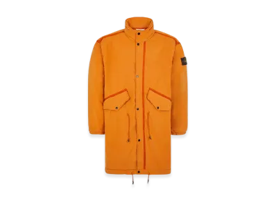 Stone Island 70631 David Light-TC with Micro Fleece Fishtail Trench Coat - 23FW "Rust"