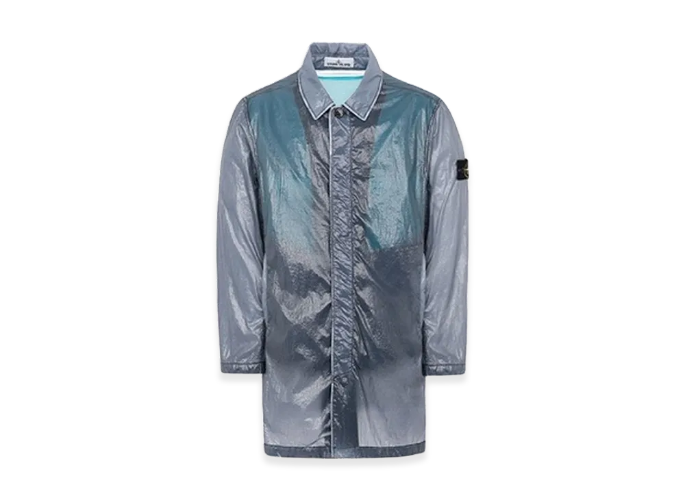 Stone Island 70534 Lucido Technical Trench Coat - 21SS "Avio Blue"