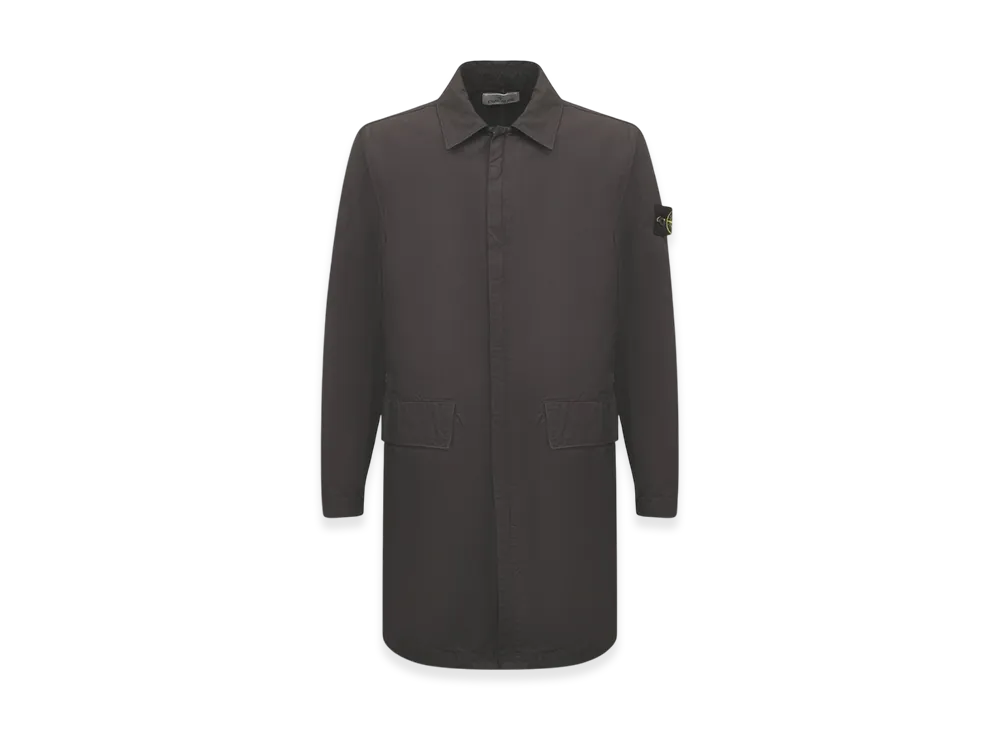 Stone Island 70333 Nylon Cotton Batavia Garment Dyed Mac - 22SS "Dark Grey"