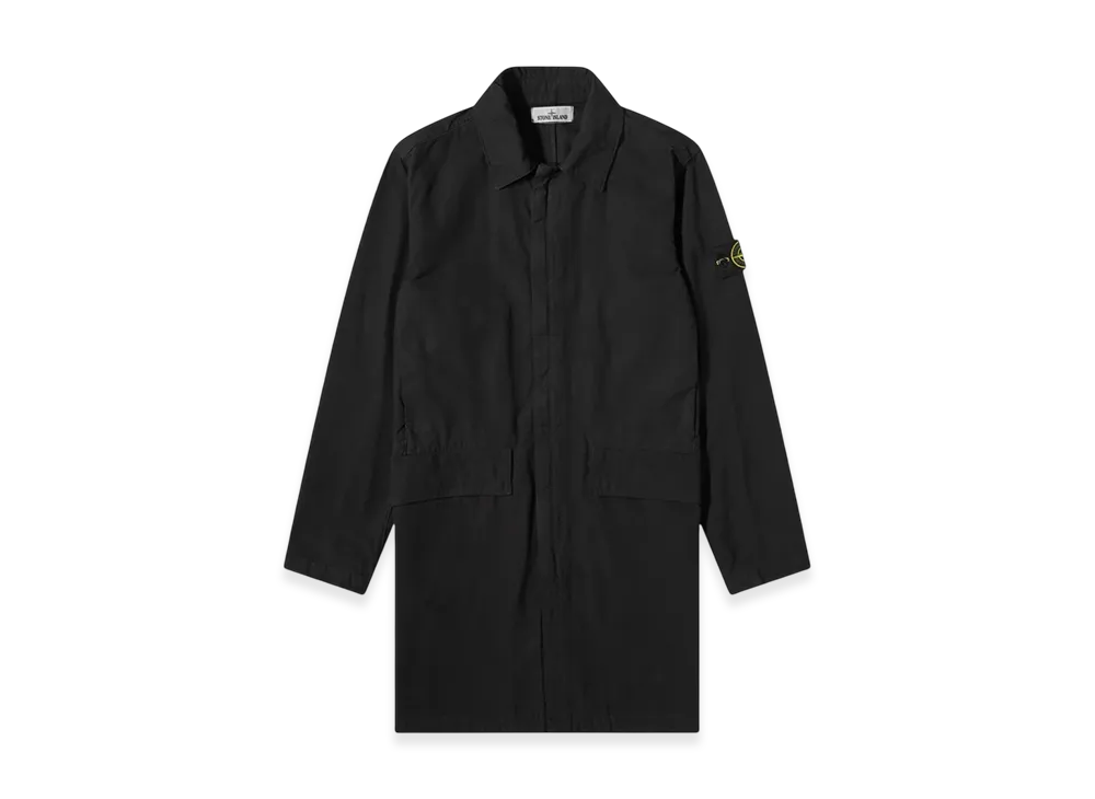 Stone Island 70333 Nylon Cotton Batavia Garment Dyed Mac - 22SS "Black"