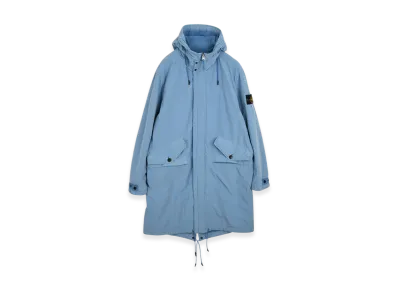 Stone Island 70231 David Light-TC Mircropile Fishtail Parka - 22FW "Powder Blue"