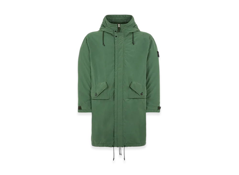 Stone Island 70231 David Light-TC Mircropile Fishtail Parka - 22FW "Olive Green"