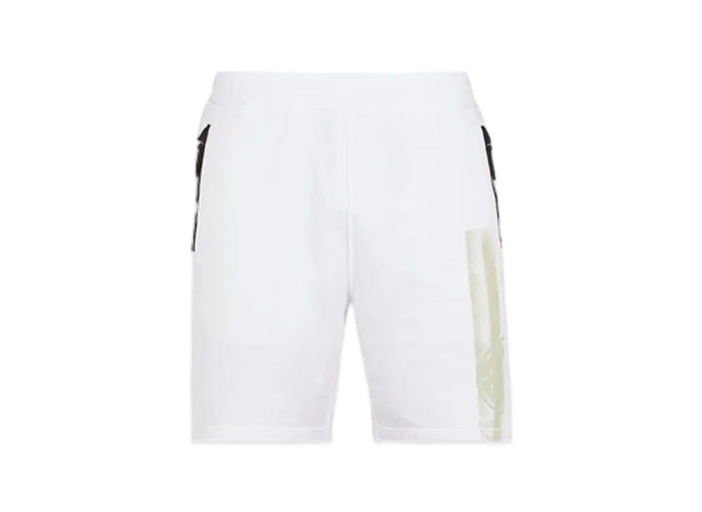Stone Island 66865 Stripes Three Print Loose Fit Bermuda Shorts - 24SS "White"