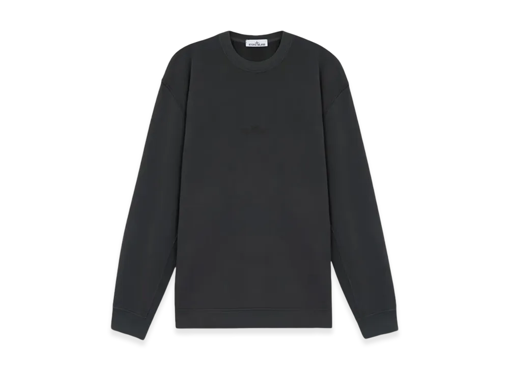 Stone Island 66720 Brushed Organic Cotton Fleece Oversized Fit Crewneck Sweatshirt - 24FW "Lead Grey"