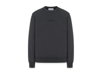 Stone Island 665CA Cotton Fleece Garment Dyed Embroidery Crewneck Sweatshirt - 24SS "Lead"