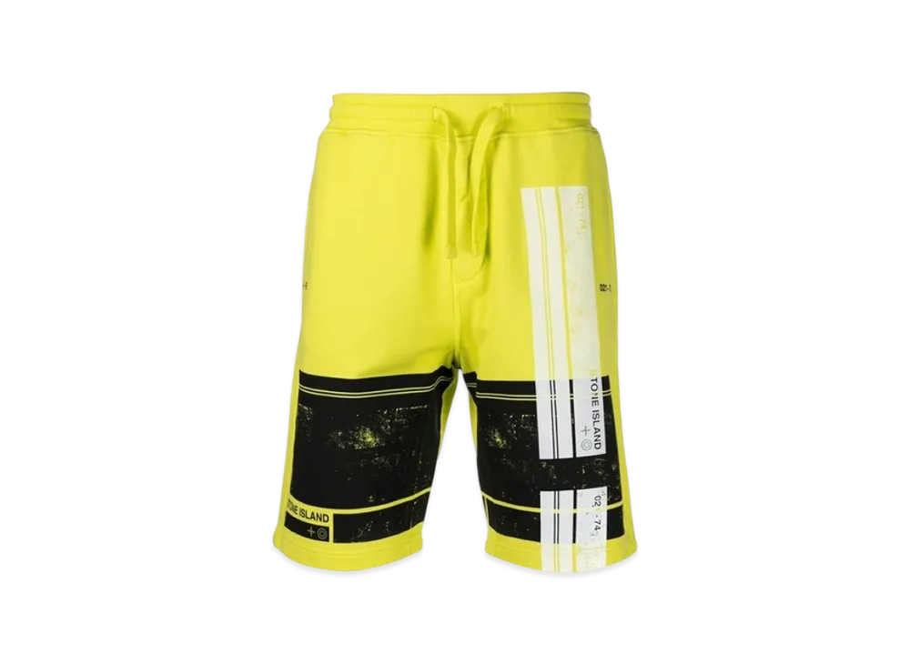 Stone Island 66596 Block Bermuda Shorts - 21SS "Pistachio"