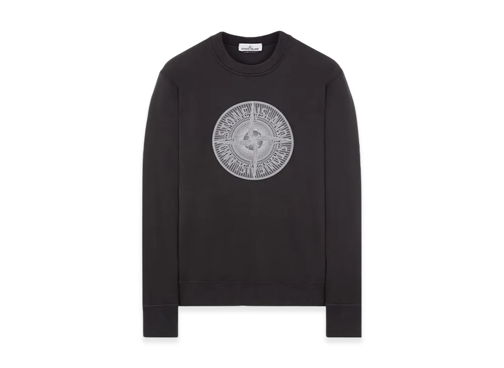 Stone Island 66559 Industrial One Print Crewneck Sweatshirt - 23FW "Black"