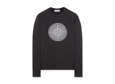 Stone Island 66559 Industrial One Print Crewneck Sweatshirt - 23FW "Black"