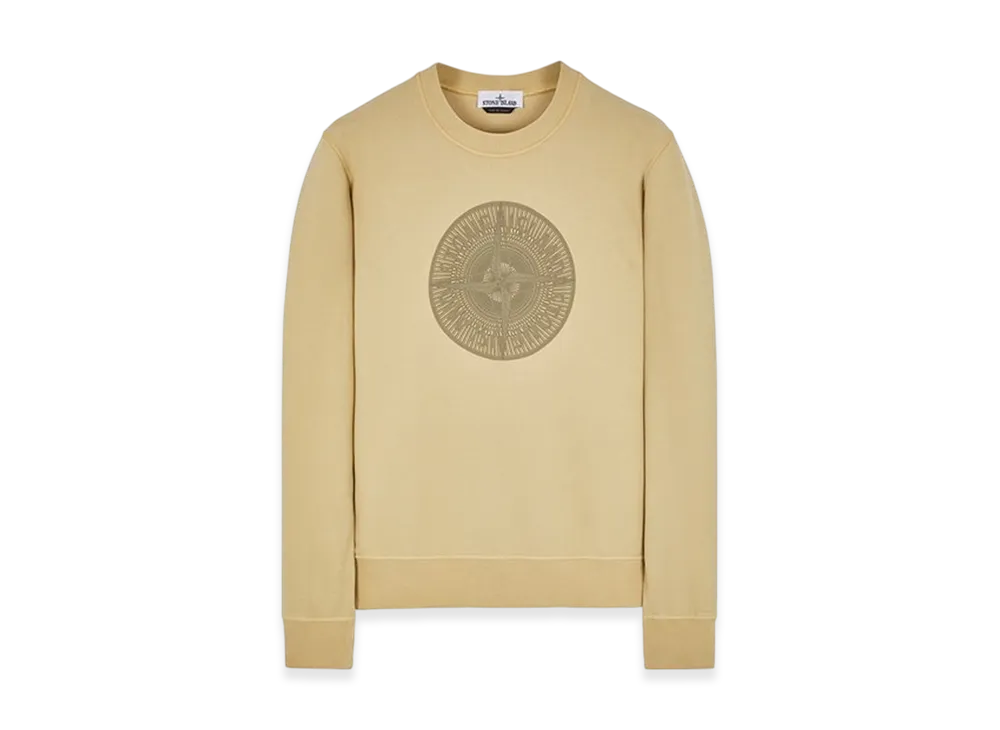 Stone Island 66559 Industrial One Print Crewneck Sweatshirt - 23FW "Ecru"