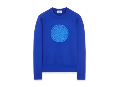 Stone Island 66559 Industrial One Print Crewneck Sweatshirt - 23FW "Ultramarine Blue"