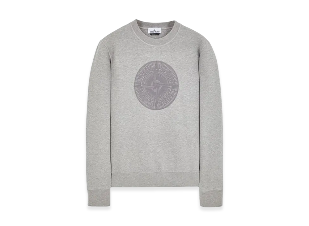 Stone Island 66559 Industrial One Print Crewneck Sweatshirt - 23FW "Dust Melange"