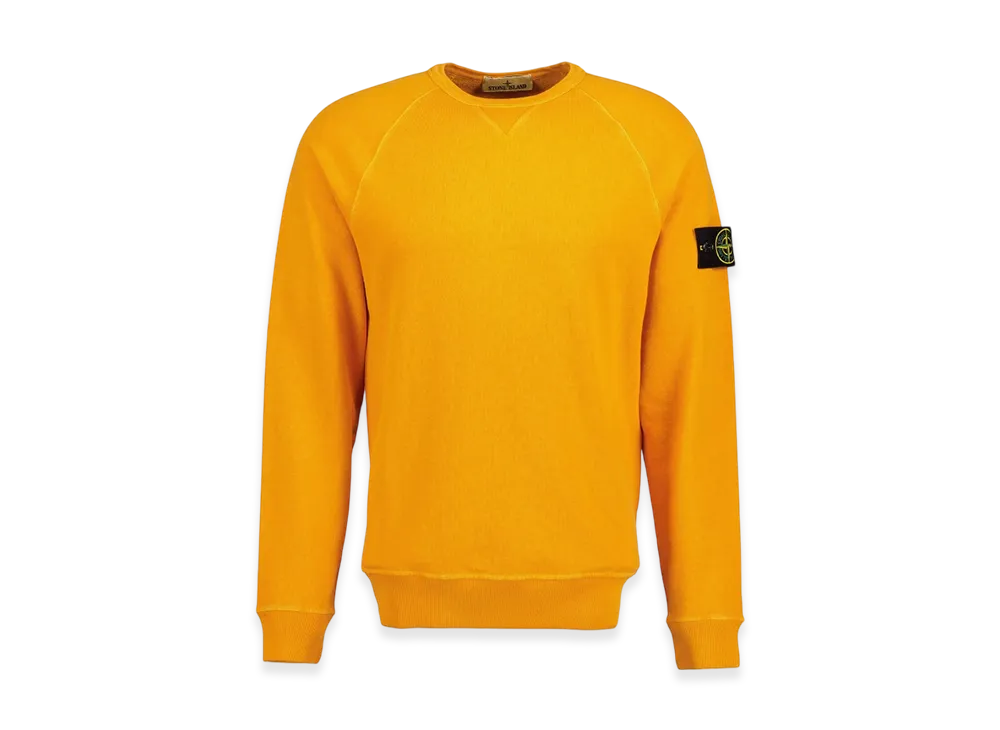 Stone Island 66360 Old Treatment Crewneck Sweatshirt - 23SS "Orange"
