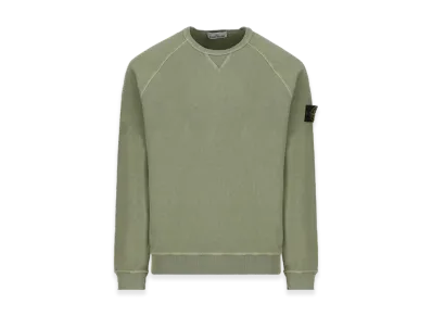 Stone Island 66360 Old Treatment Crewneck Sweatshirt - 23SS "Sage Green"