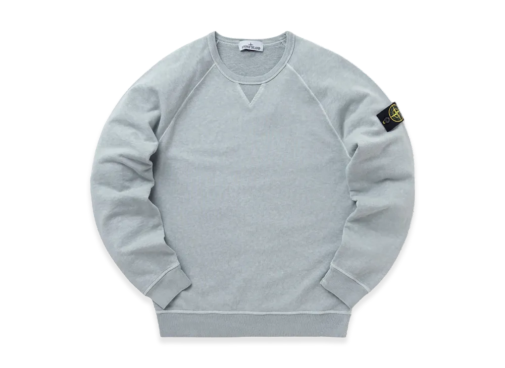 Stone Island 66360 Old Treatment Crewneck Sweatshirt - 23SS "Sky Blue"