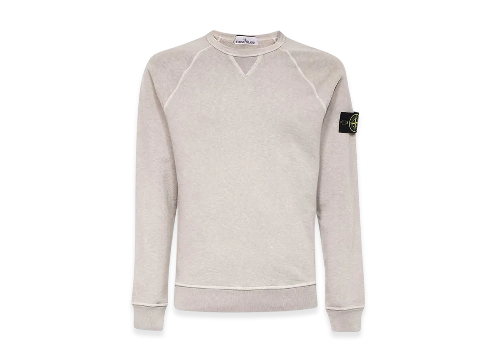Stone Island 66360 Old Treatment Crewneck Sweatshirt - 23SS "Dove Grey"