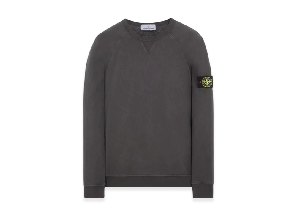 Stone Island 66360 Old Treatment Crewneck Sweatshirt - 23SS "Antracite"