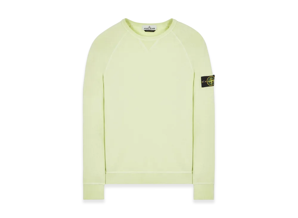 Stone Island 66360 Old Treatment Crewneck Sweatshirt - 23SS "Light Green"
