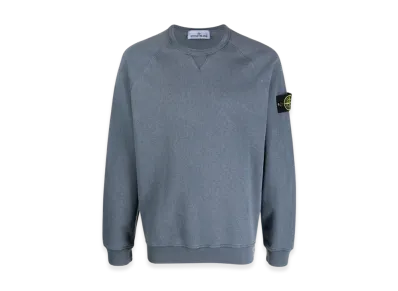 Stone Island 66360 Old Treatment Crewneck Sweatshirt - 23SS "Avio Blue"