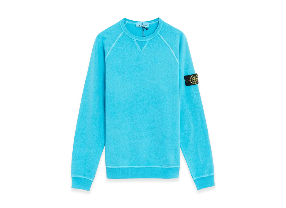 Stone Island 66360 Old Treatment Crewneck Sweatshirt - 23SS "Turquoise"