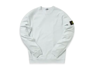 Stone Island 66360 Garment Dyed Malfile Fleece Crewneck Sweatshirt - 22SS "Ice"