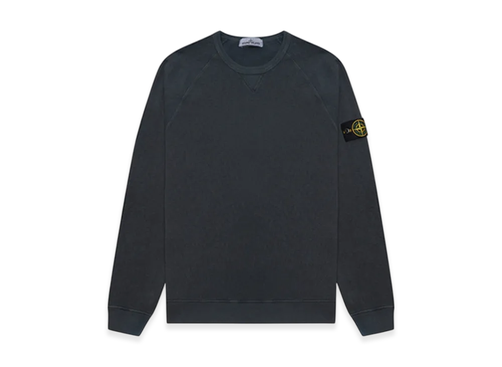 Stone Island 66360 Garment Dyed Malfile Fleece Crewneck Sweatshirt - 22SS "Steel Grey"