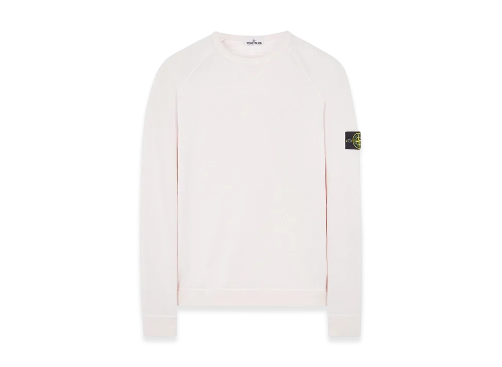 Stone Island 66360 Garment Dyed Malfile Fleece Crewneck Sweatshirt - 22SS "Pink"