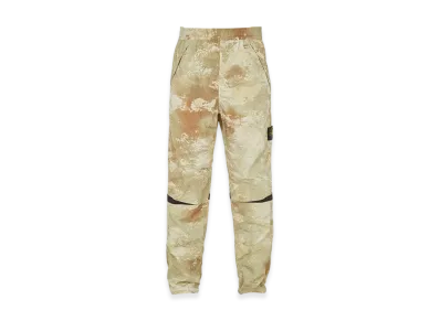 Stone Island 662E1 Dissolving Grid Camo on Econyl Regenerated Nylon Loose Fit Pants - 24SS "Ecru"