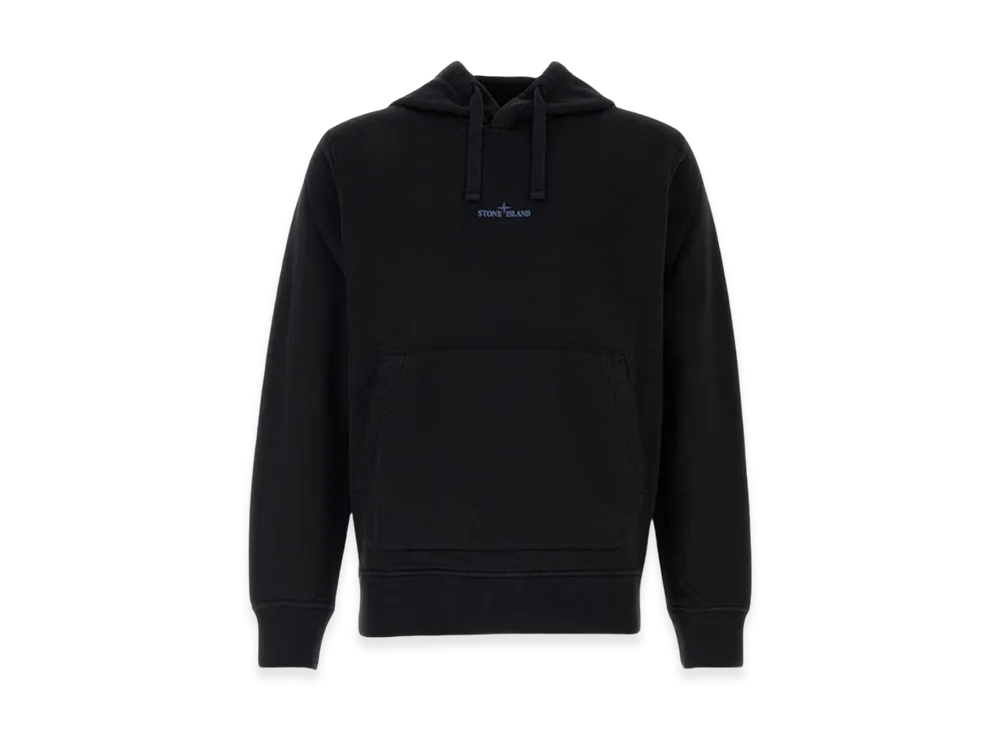 Stone Island 66283 Logo Hoodie - 24FW "Black"