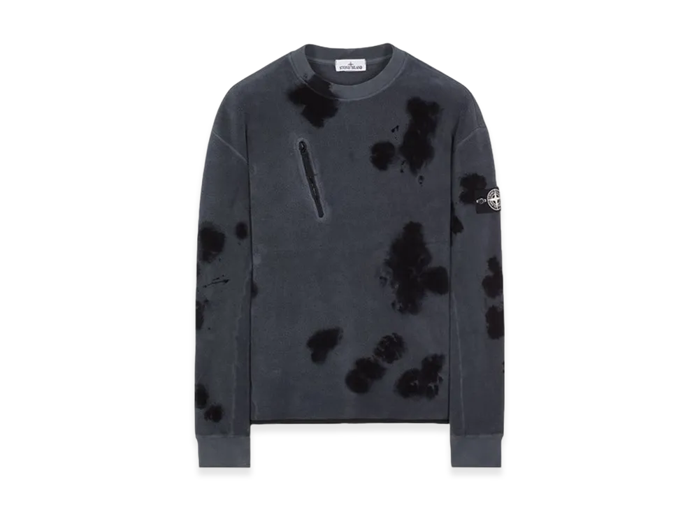 Stone Island 657E4 Hand Colouring and Garment Dyeing on Cotton Pile - 23FW "Lead"