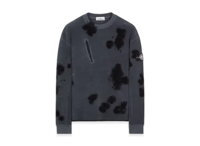 Stone Island 657E4 Hand Colouring and Garment Dyeing on Cotton Pile - 23FW "Lead"