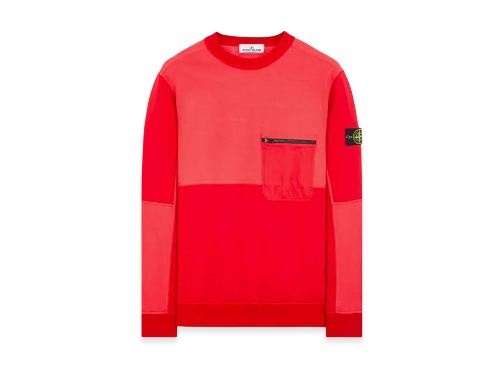 Stone Island 65677 Light Crewneck Sweatshirt - 24SS "Red"