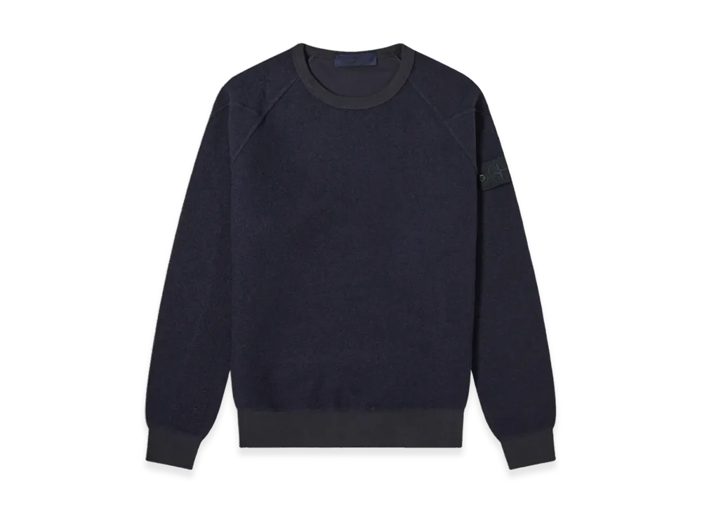 Stone Island 654F5 Ghost Piece Crewneck Sweatshirt - 20FW "Navy Blue"