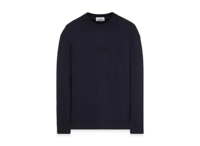 Stone Island 65477 Brushed Cotton Fleece Garment Dyed Crewneck Sweatshirt - 23FW "Navy Blue"