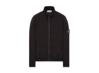 Stone Island 64952 Fleece Track Top - 24SS "Black"