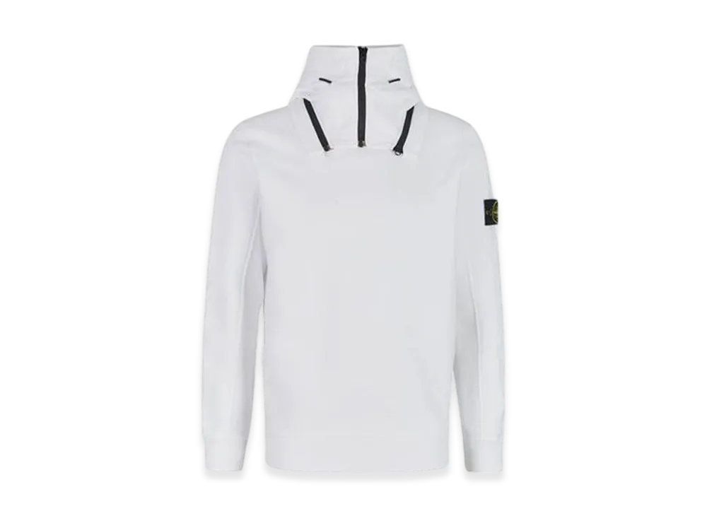 Stone Island 64920 Wappen Patch Convertible Hooded - 22FW "White"